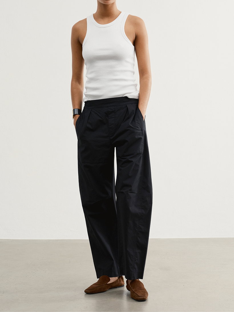 Introducing: The Swish pant. A resort pant in crisp Italian cotton poplin.