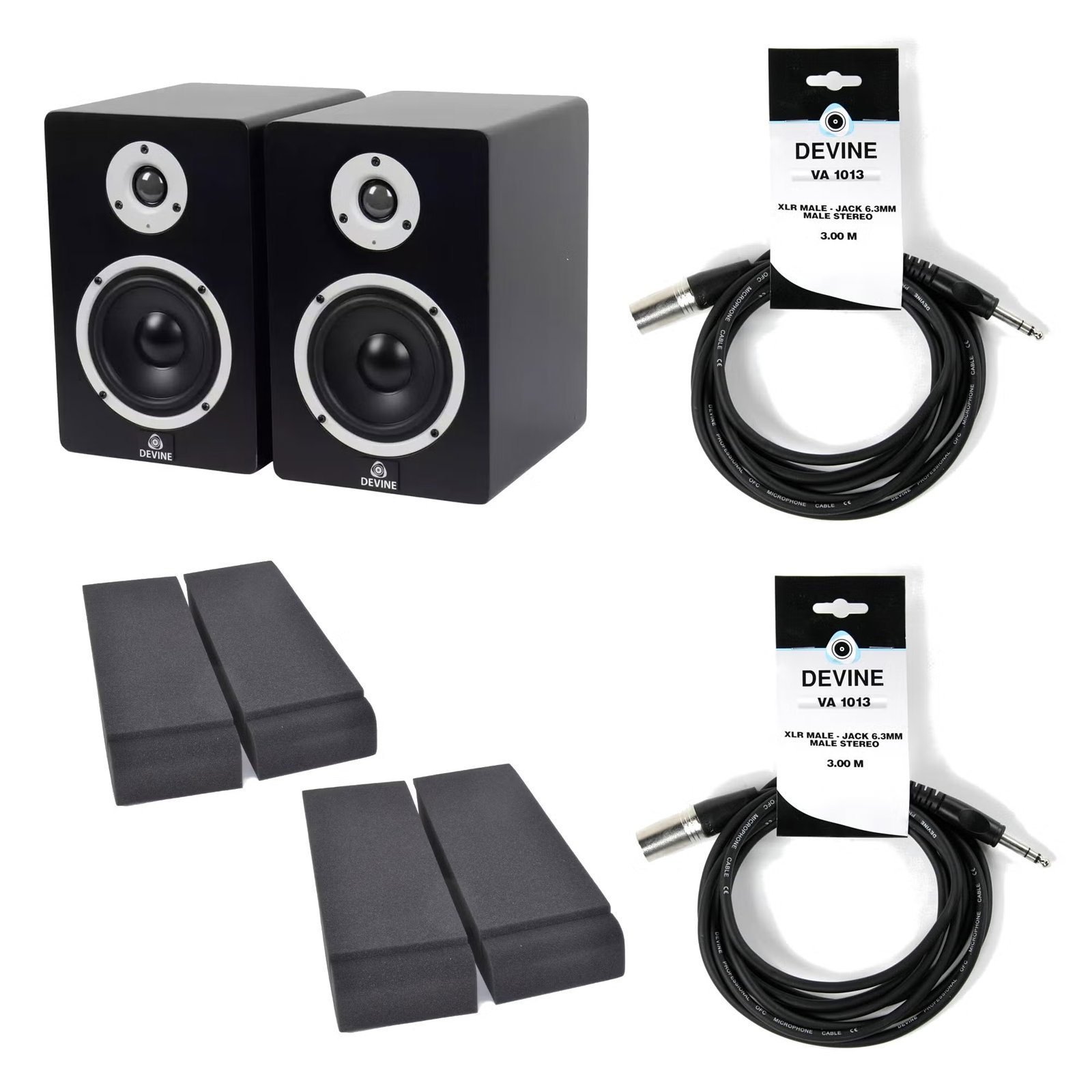 Devine MR-5A with monitor isolation and cables