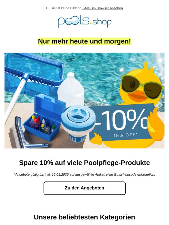 ☀️ Achtung, Achtung: Unser Sale endet bald!