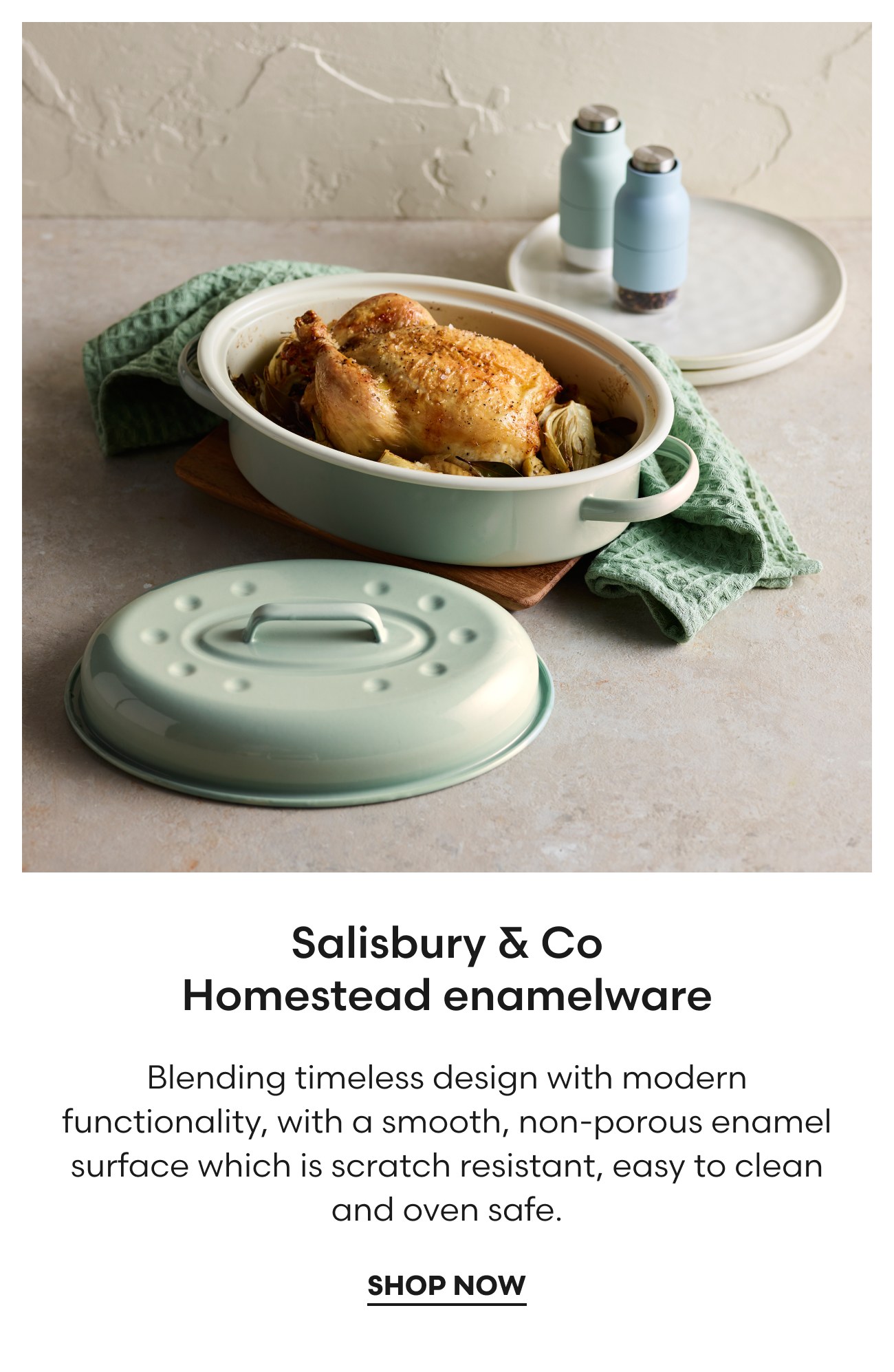 Salisbury & Co Homestead enamelware