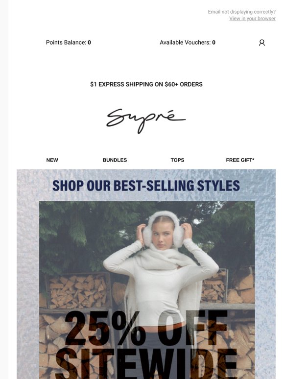 25% OFF Most Wanted