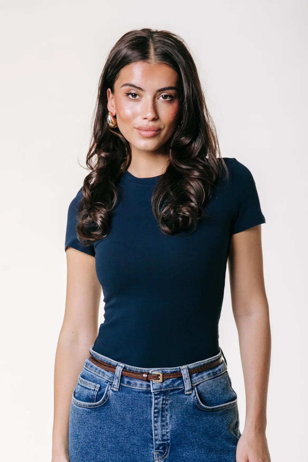 Image of Fitted T-shirt | Dark Navy
