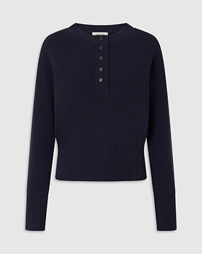 RIB KNIT HENLEY