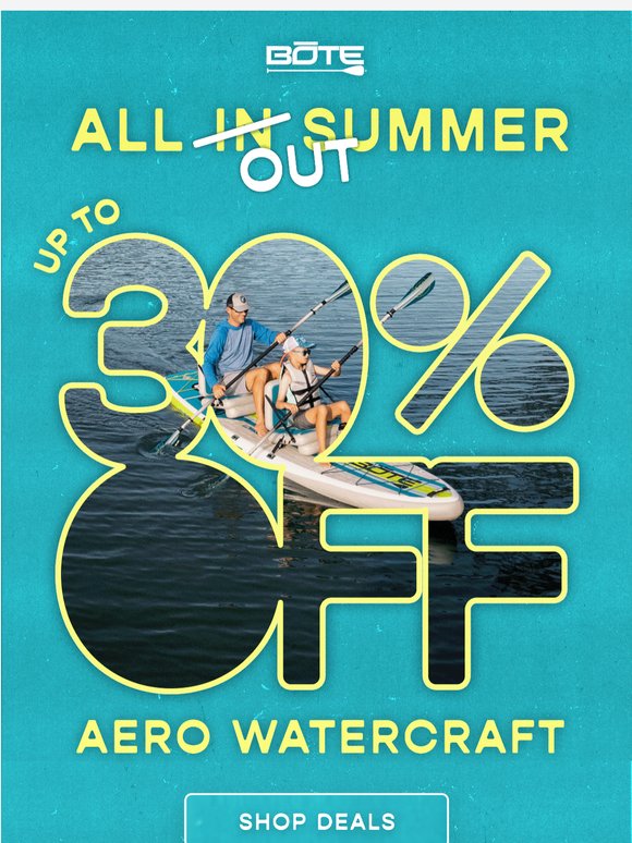 Kayaks, SUPs, and hybrids on sale