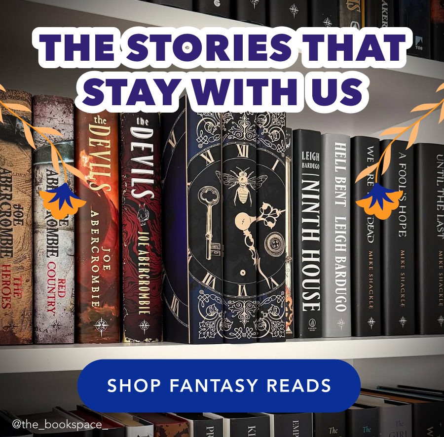 THE STORIES THAT STAY WITH US. SHOP FANTASY READS! (Photo by @the_bookspace_)