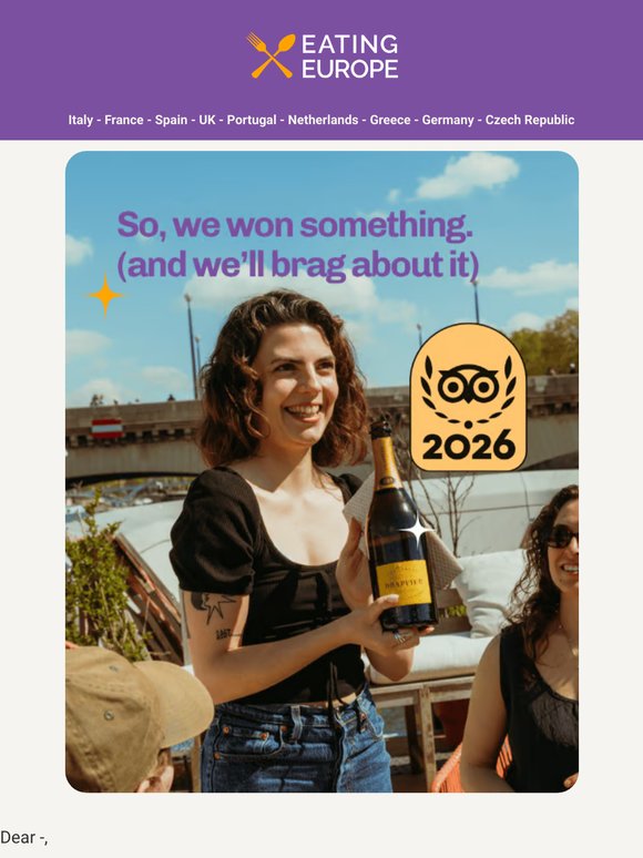 We're in the top 1% of things to do. Ever 🕺