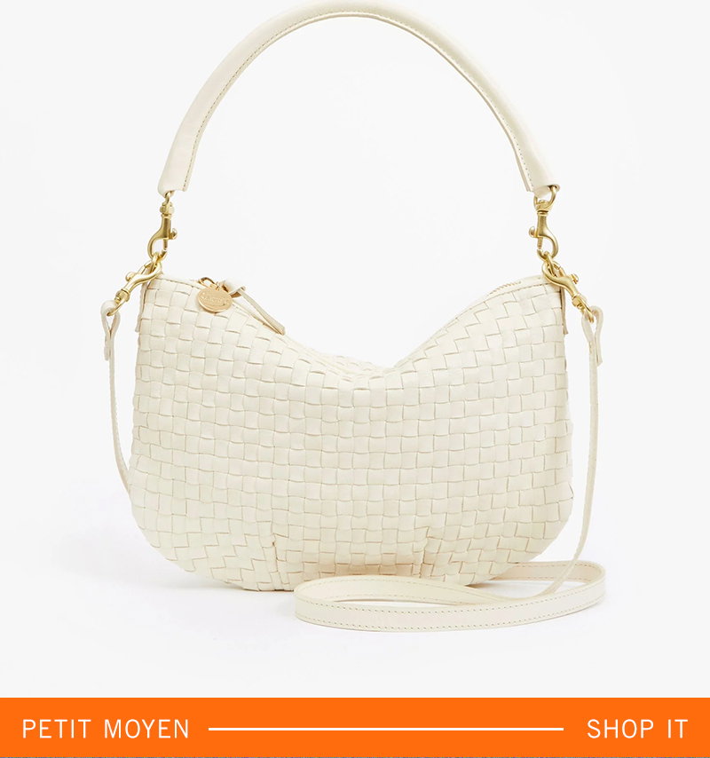 Petit Moyen in Cream Woven Checker