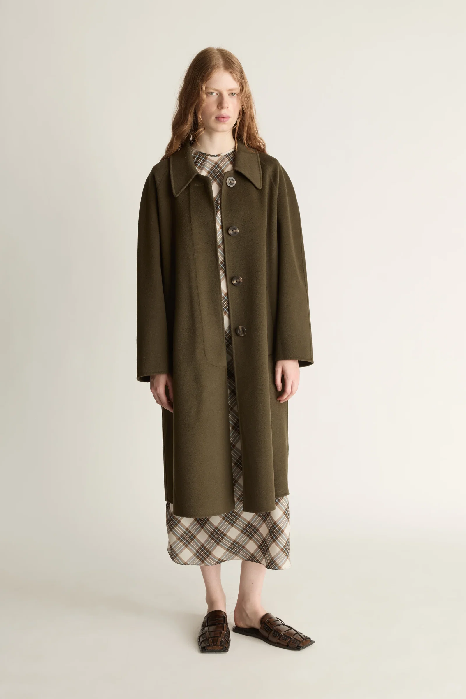 Image of Florentine Drop Collar Cashmere Coat