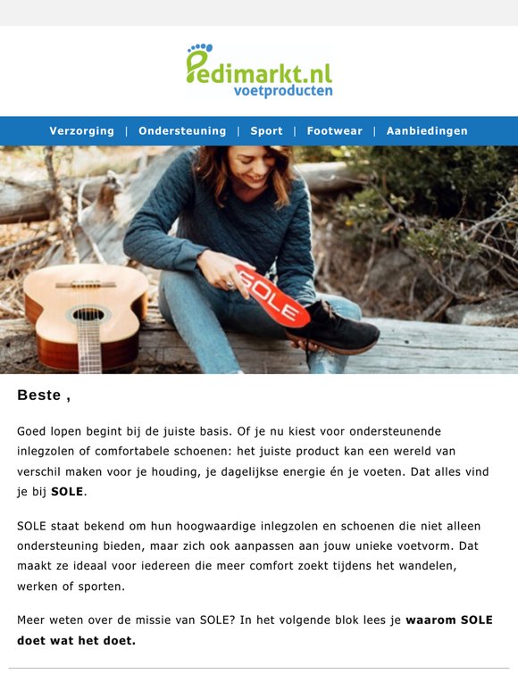 Sole inlegzolen: voor een goede stand van de voeten! 🦶