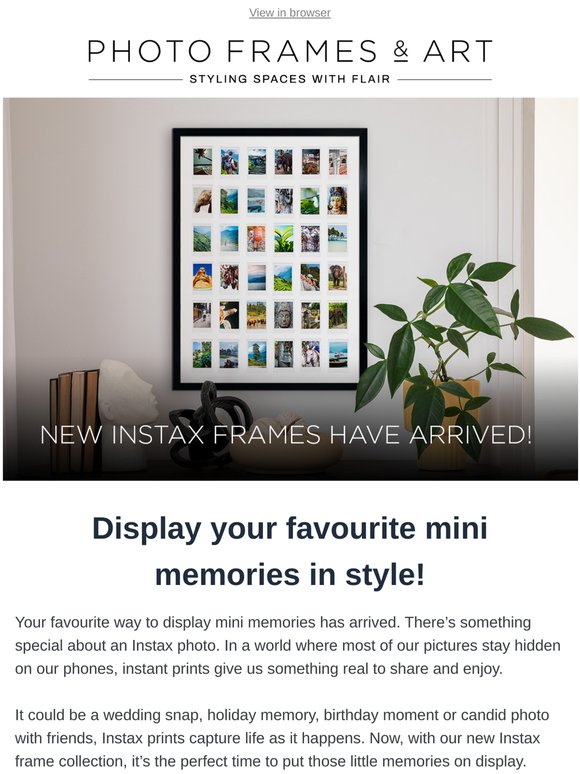 New Instax Frames Have Arrived