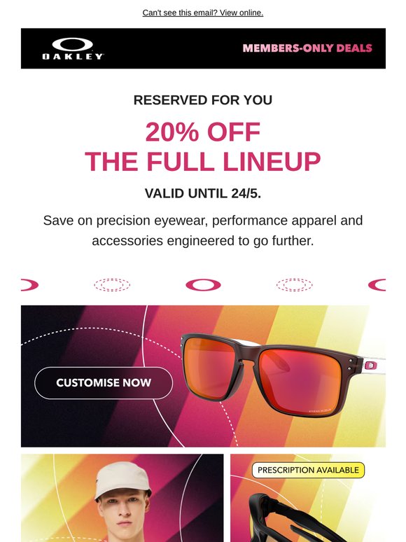 20% Off The Full Lineup
