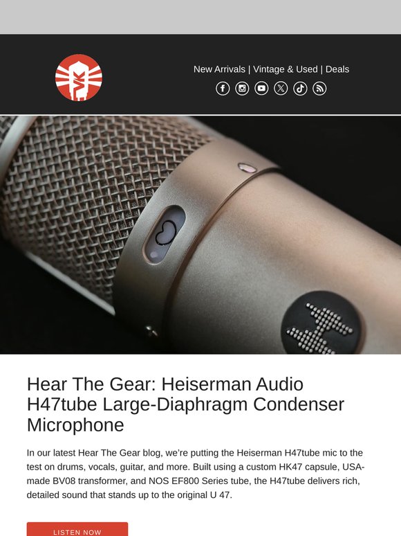 Hear The Gear: Heiserman H47tube Microphone
