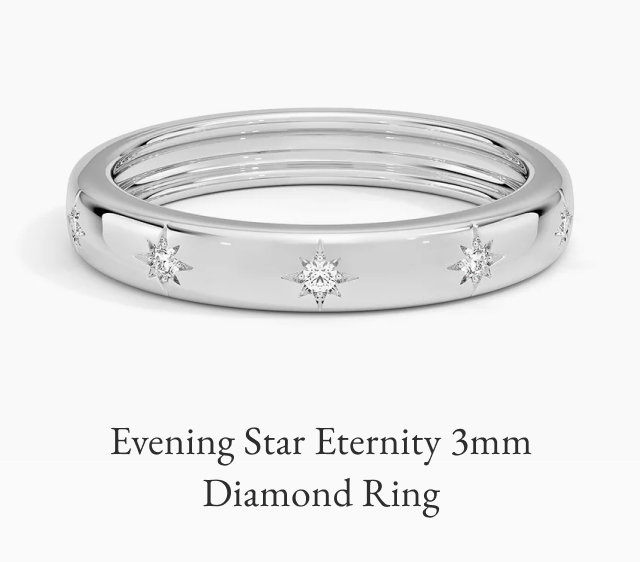 Evening Star Eternity 3mm Diamond Ring