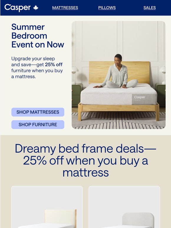 Get 25% off furniture 🛏️