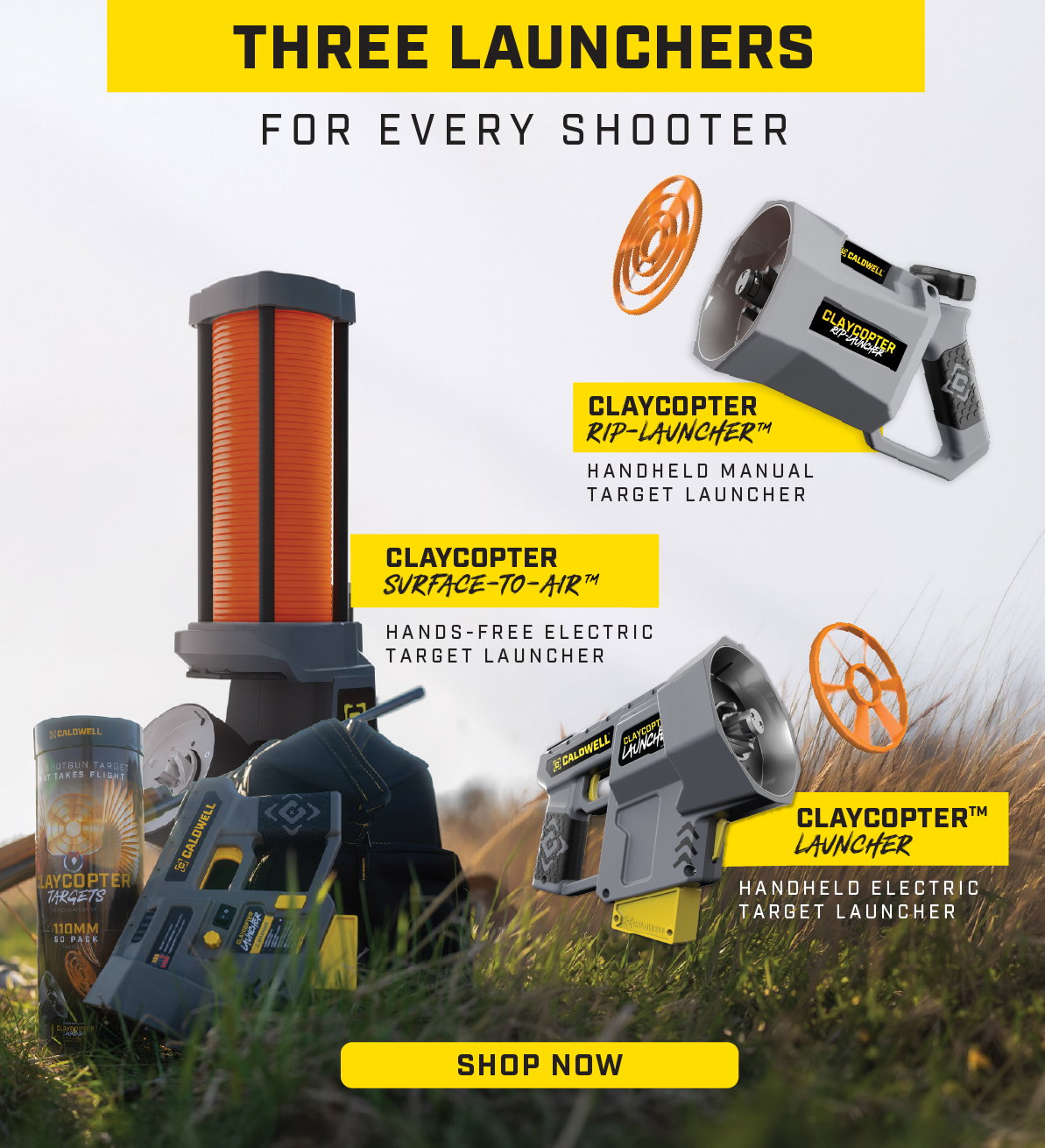 three launchers for every shooter