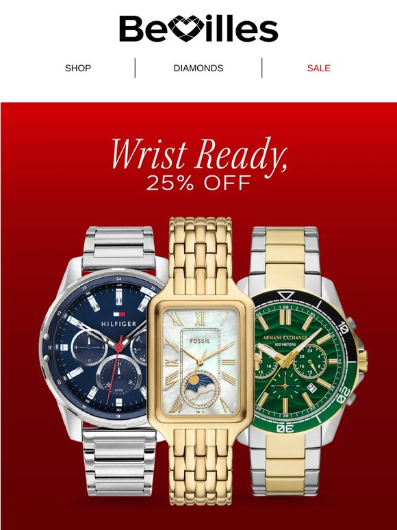 25% Off Watches Worth Showing Off