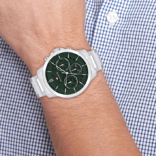 Tommy Hilfiger Henry Stainless Steel Green Dial Men's Watch