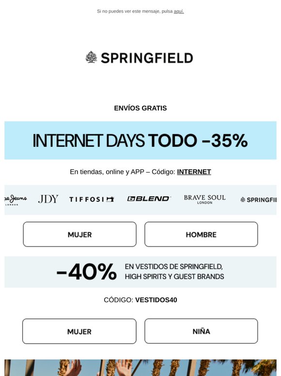 ¡TODO -35%! 🍧 Springfield Kids´ Summer Escape