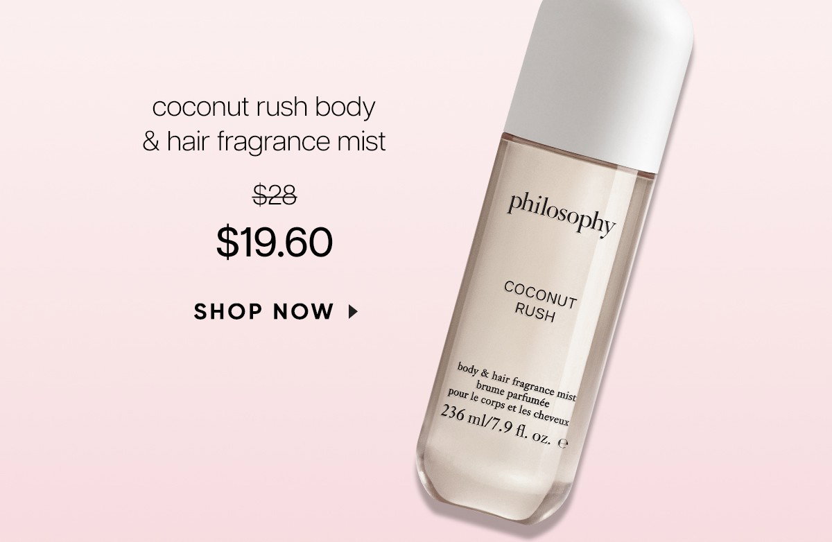 coconut rush body mist