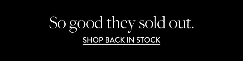 Back In Stock