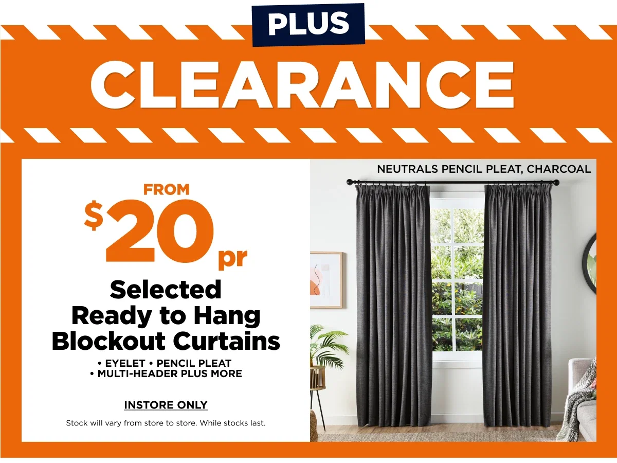 Clearance instore