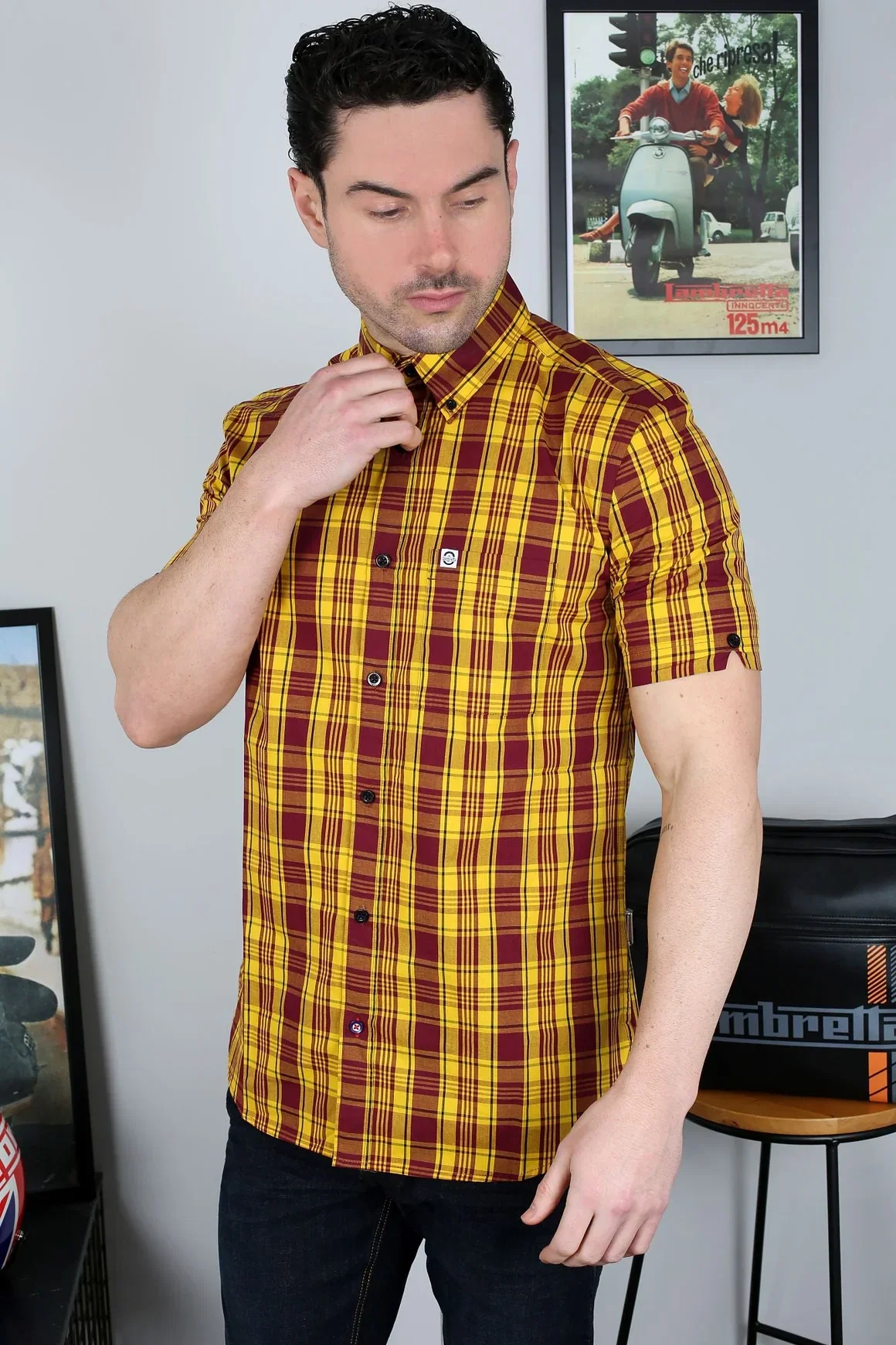 S/S Check Shirt