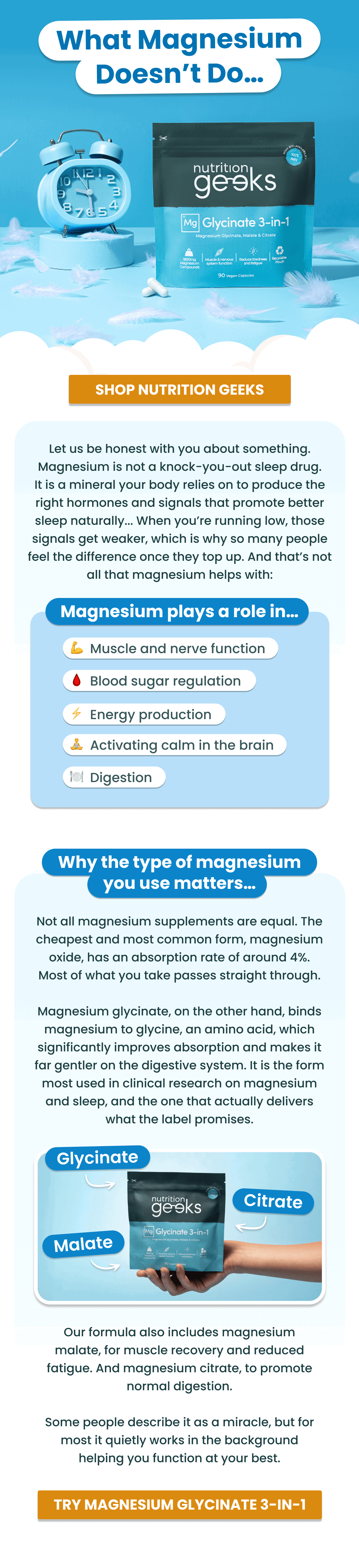 What magnesium doesn't do
