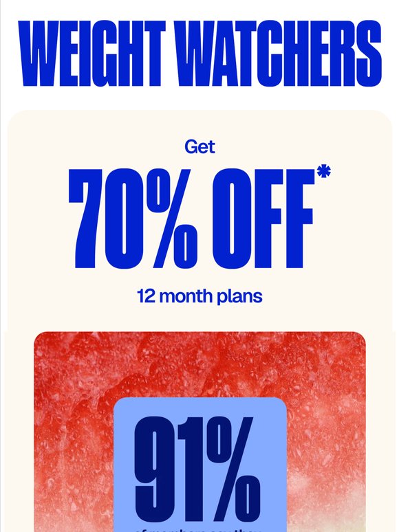 70% off to kickstart healthier summer ☀️
