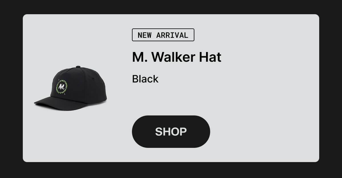 M. Walker Hat in Black