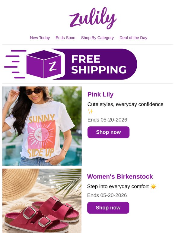 💜 Pink Lily, Birkenstock & Clarks