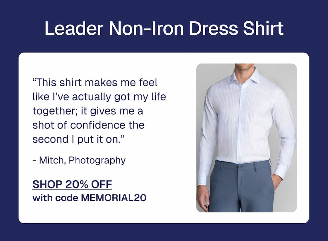 Leader Non-Iron Dress Shirt