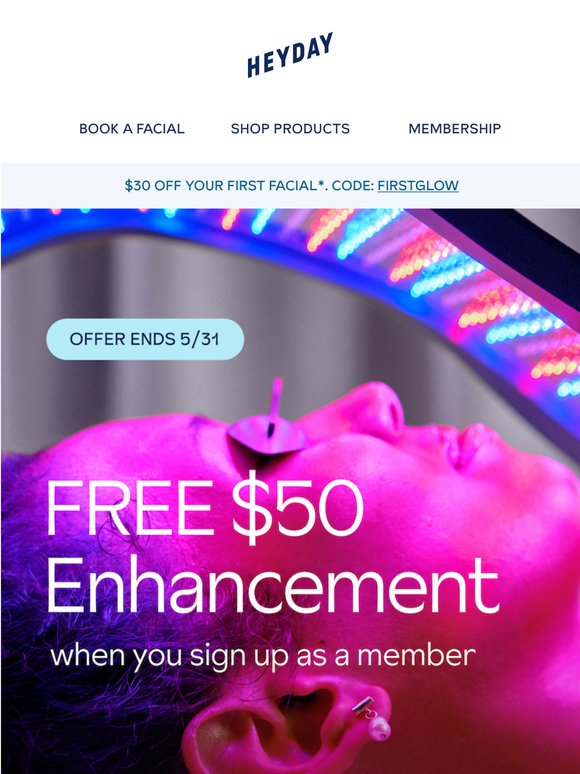 FREE $50 Enhancement - ends 5/31