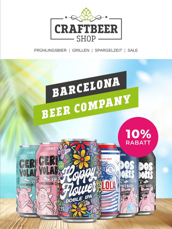 Tipp: Barcelona Beer Company jetzt mit 10 % Rabatt!