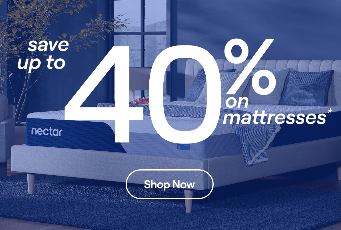 Save up to 40% on mattresses
