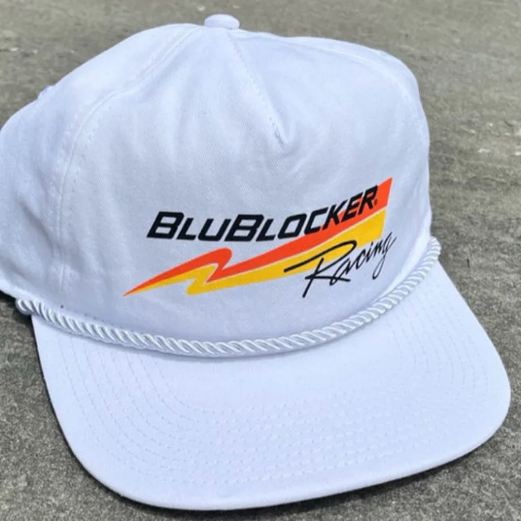 BluBlocker Racing Hat in White