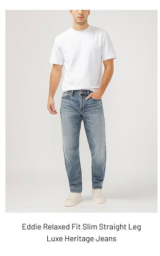 Eddie Relaxed Fit Slim Straight Leg Luxe Heritage Jeans