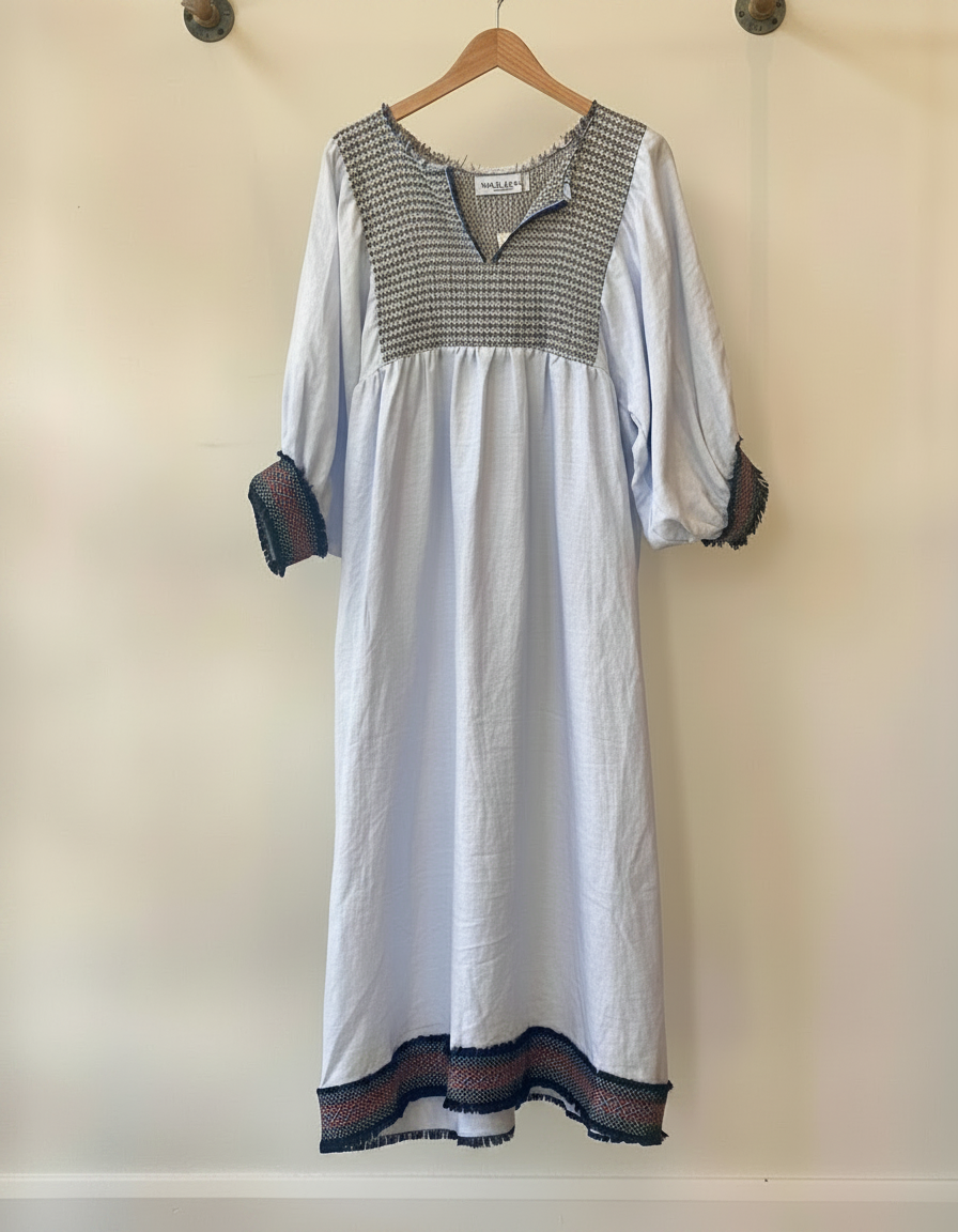 Tulum Dress - Light Blue NINA LEUCA  Regular price£550.00