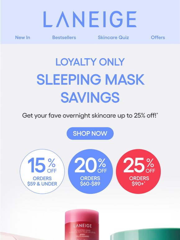 Loyalty Savings on Overnight Hydrators