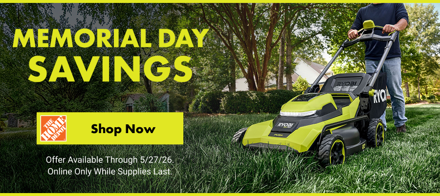 Memorial Day Savings - Shop Now. Offer Available Through 5/27/26. Online Only While Supplies Last
