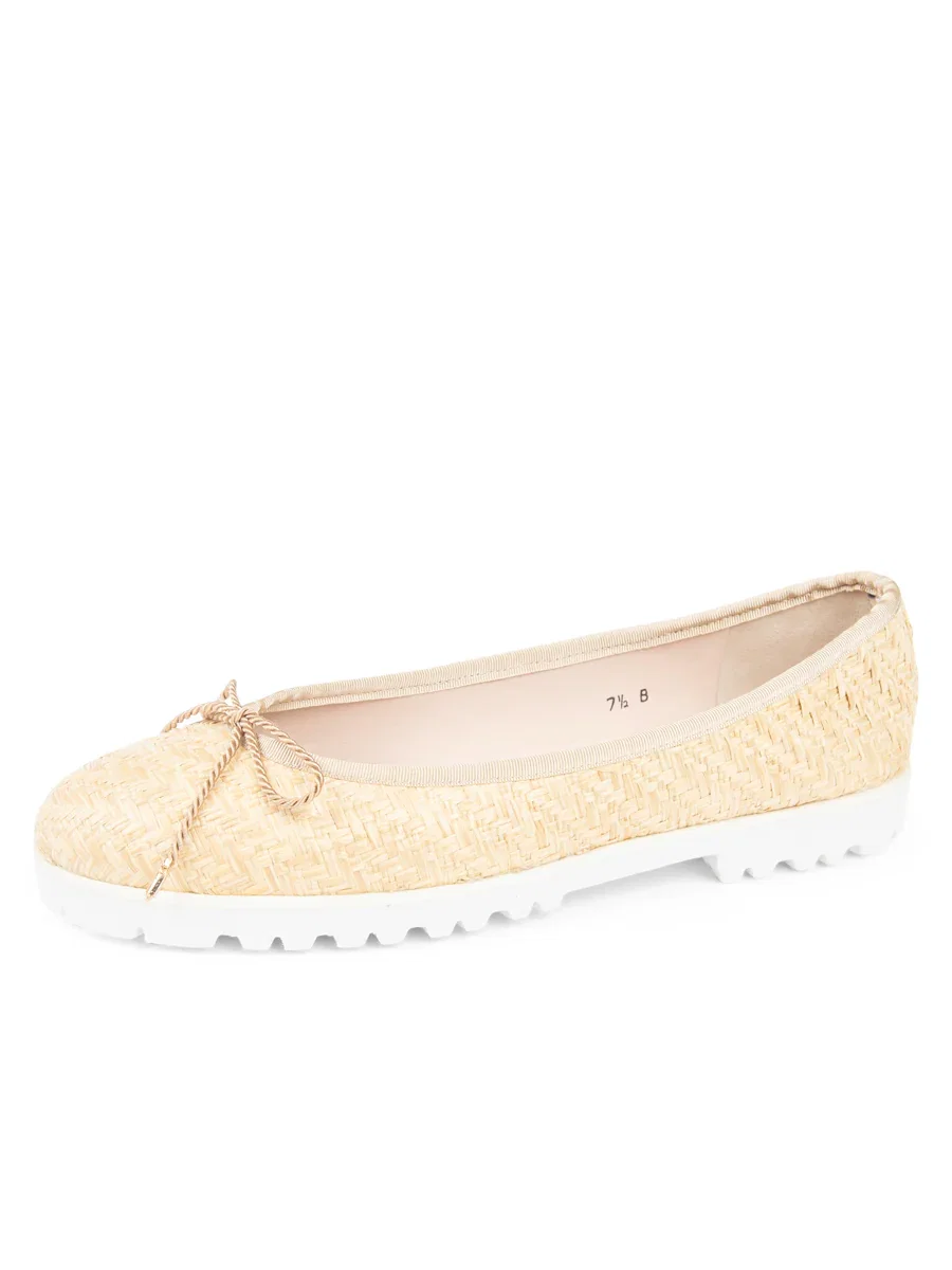 Image of Bravo Lug Sole Ballet in Raffia