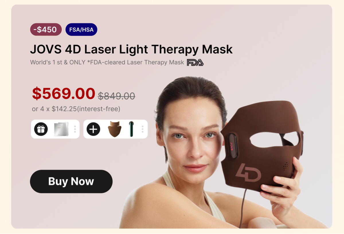 JOVS 4D Laser Light Therapy Mask