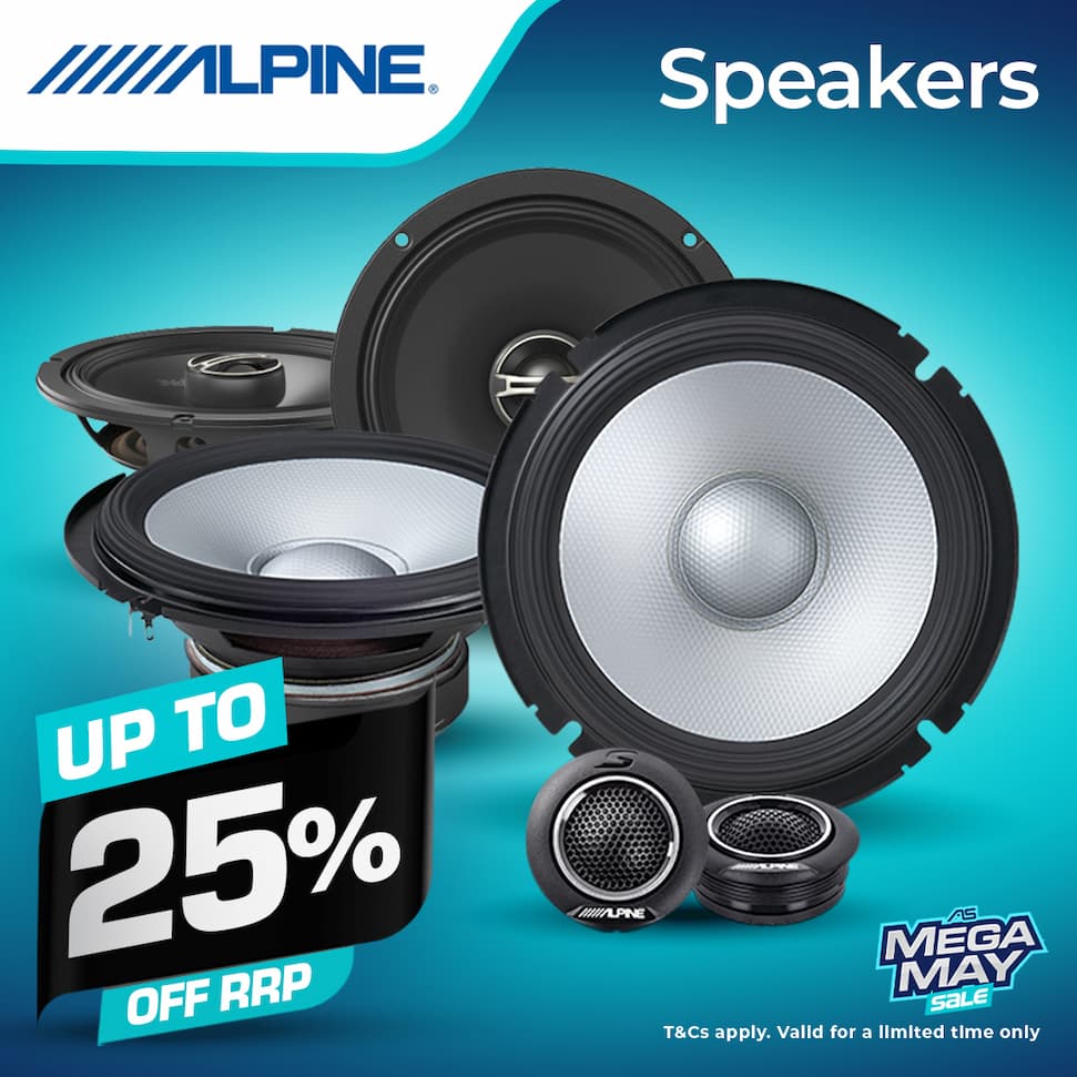 UP TO 25% OFF ALPINE SPEAKERS