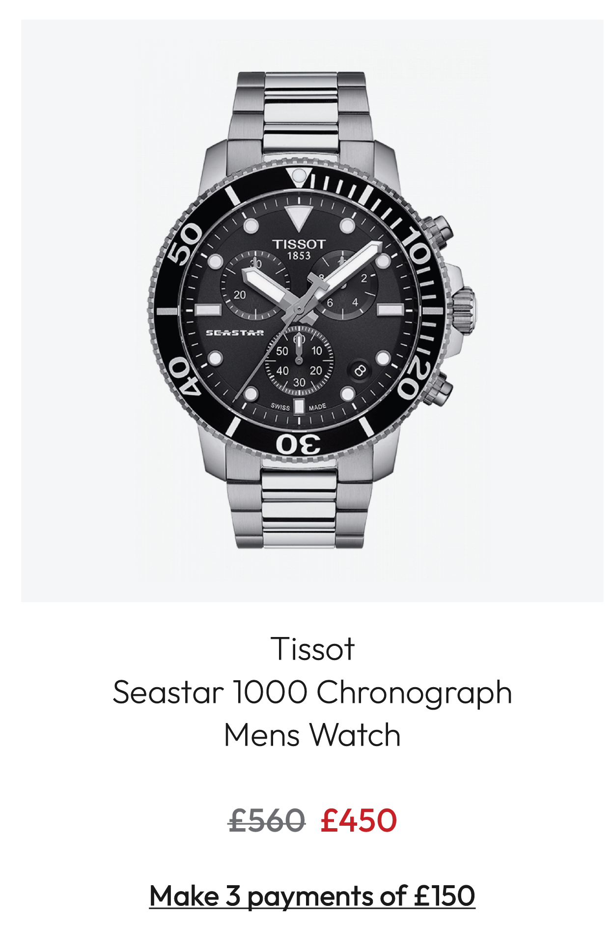 Tissot Seastar 1000 Chronograph Mens Watch T120.417.11.051.00