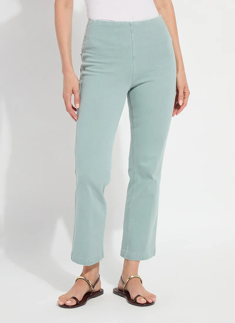 Image of Ankle Denim Baby Bootcut - Antique Wash Detox Green (27" Inseam)