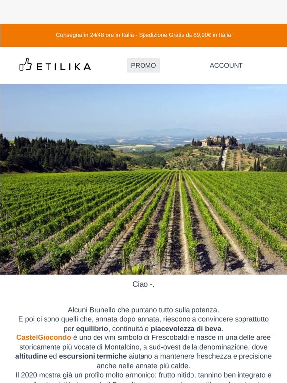 Brunello di Montalcino, firmato Frescobaldi