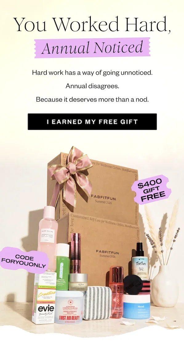 You Worked Hard, Annual Noticed | Hard work has a way of going unnoticed. | Annual disagrees. | Because it deserves more than a nod. | I EARNED MY FREE GIFT