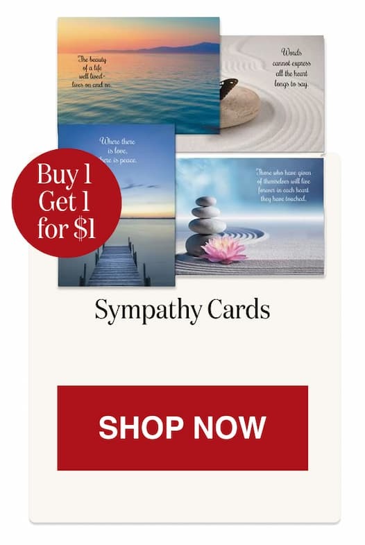 Sympathy Cards [Click here to Shop Now]
