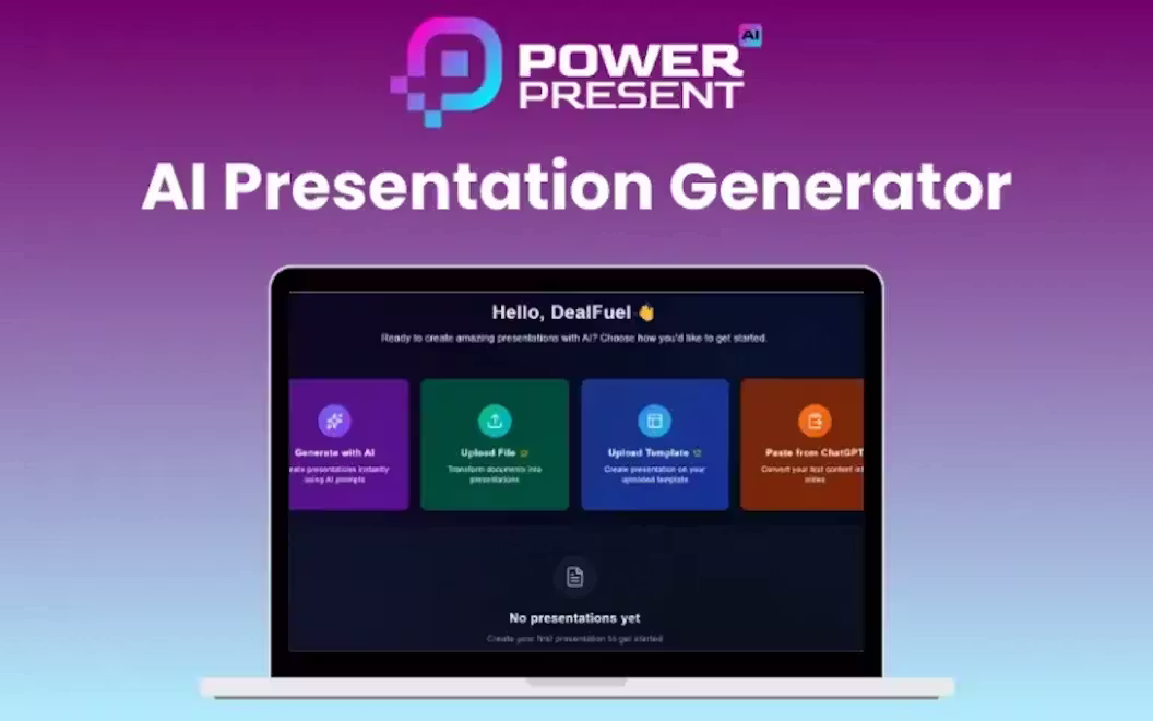 PowerPresent – AI Presentation Generator | Lifetime Access