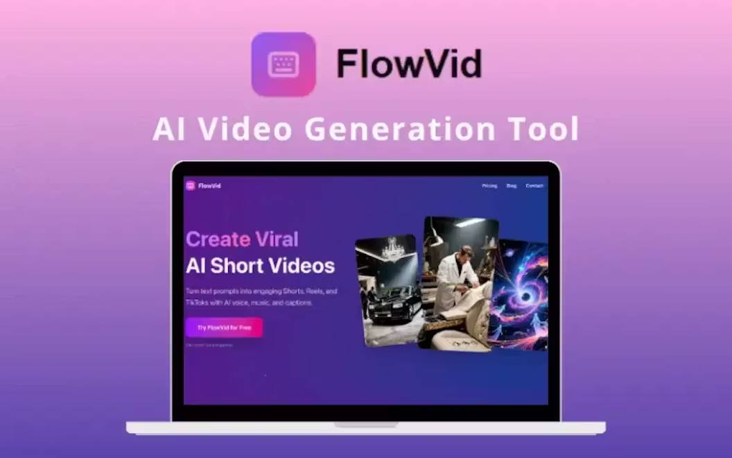 FlowVid – AI Video Generation Tool | Lifetime Access