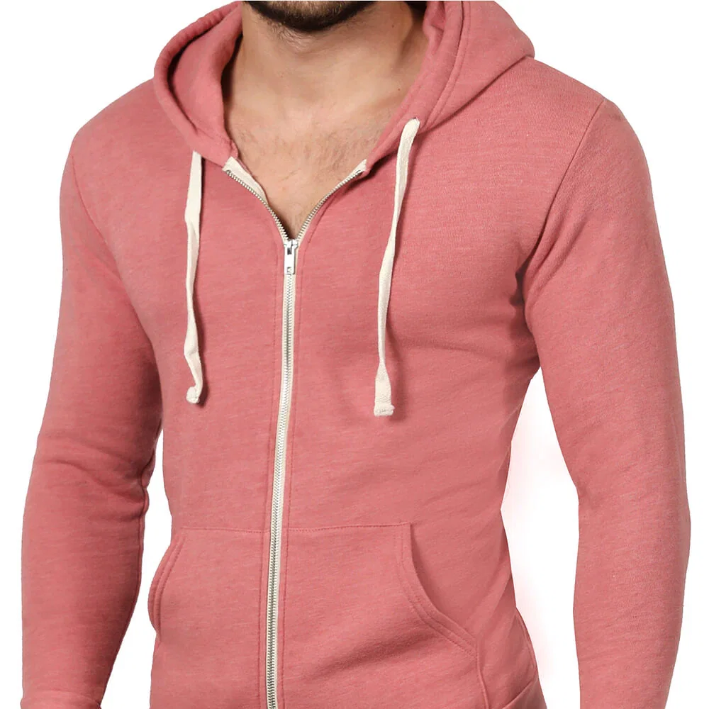 Image of The "JUMPER": Dusty Rose Pink Full Zip Hoodie